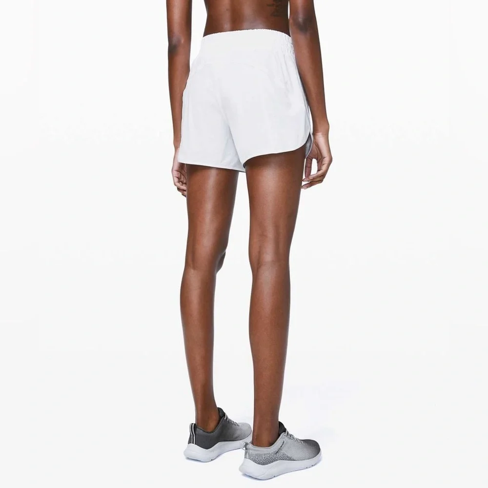 Lululemon Track That Lined White Short 5” Size 4